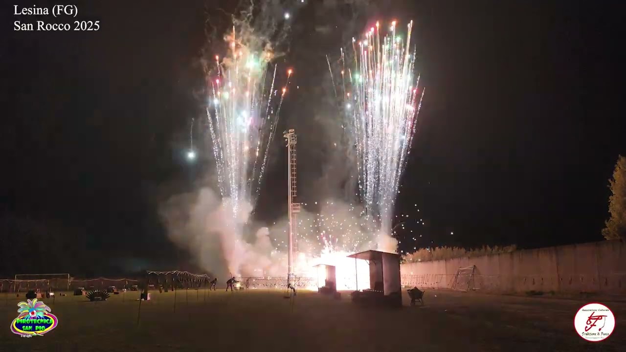 Lesina FG San Rocco 2025 Finale Batteria alla Bolognese Pirotecnica San Pio