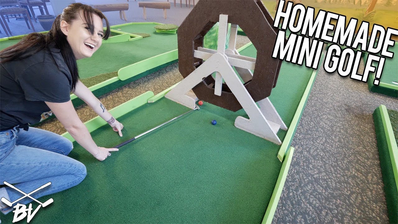 WE FOUND AN AWESOME HOMEMADE MINI GOLF COURSE! | Brooks Holt