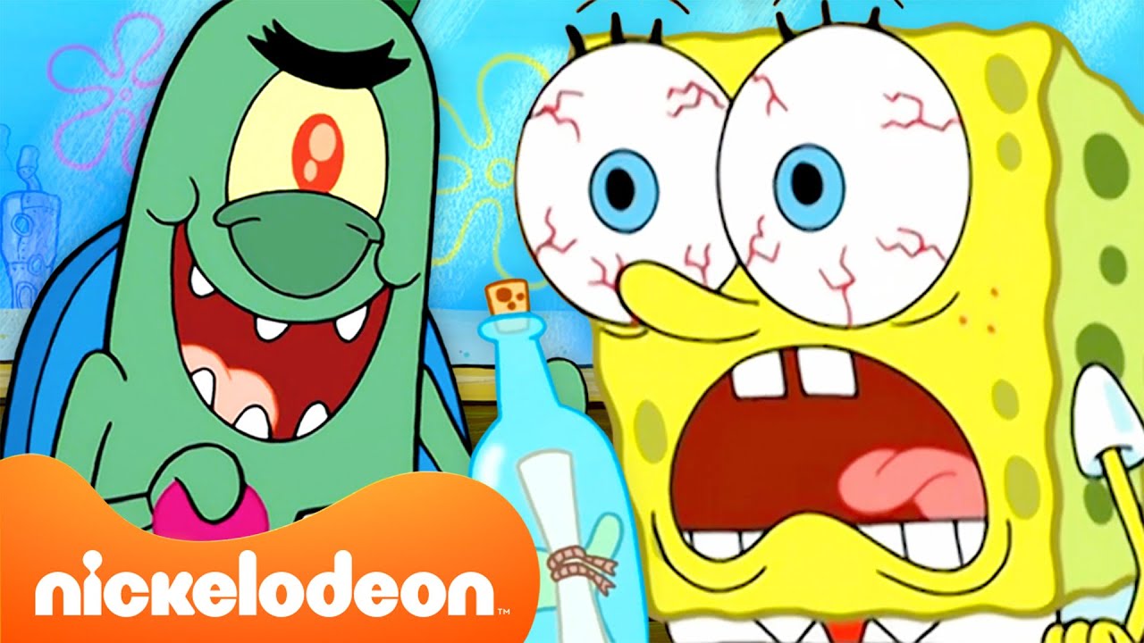 Bob l'éponge | 2 heures des plans diaboliques de Plankton! | Nickelodeon France