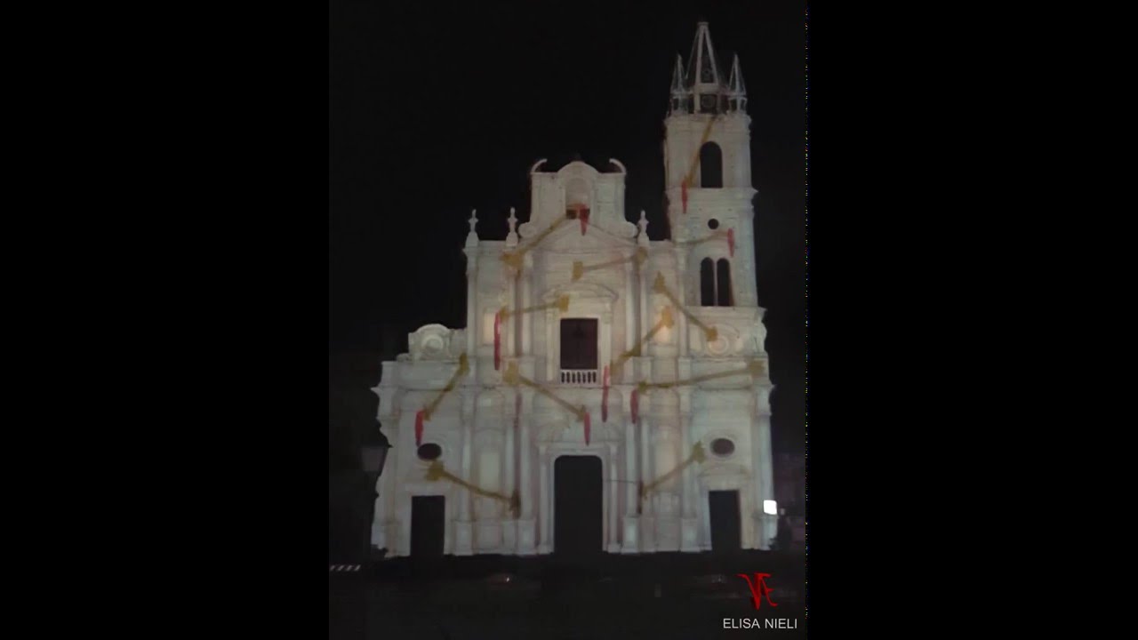 projection mapping San Sebastiano Acireale