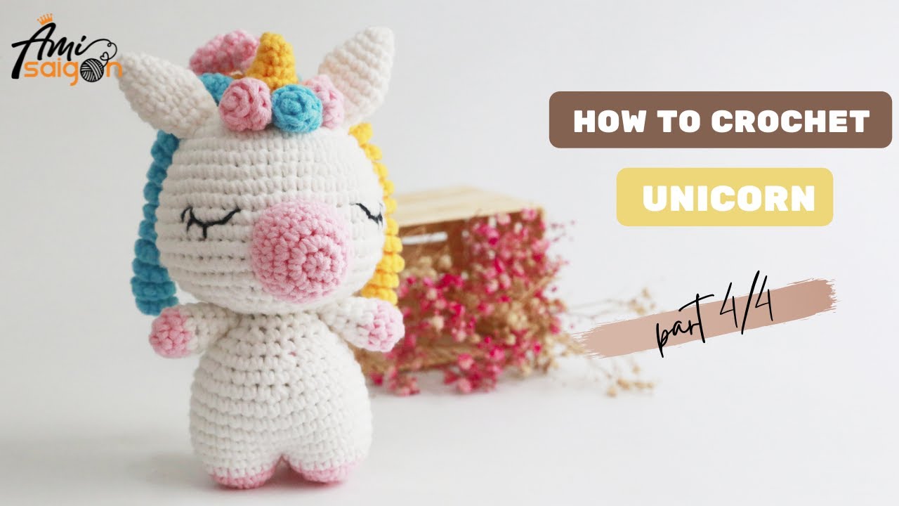 #070 | Amigurumi Horse & Unicorn Crochet Pattern (4/4) | Valentine's Day gifts Crochet | @Ami Saigon