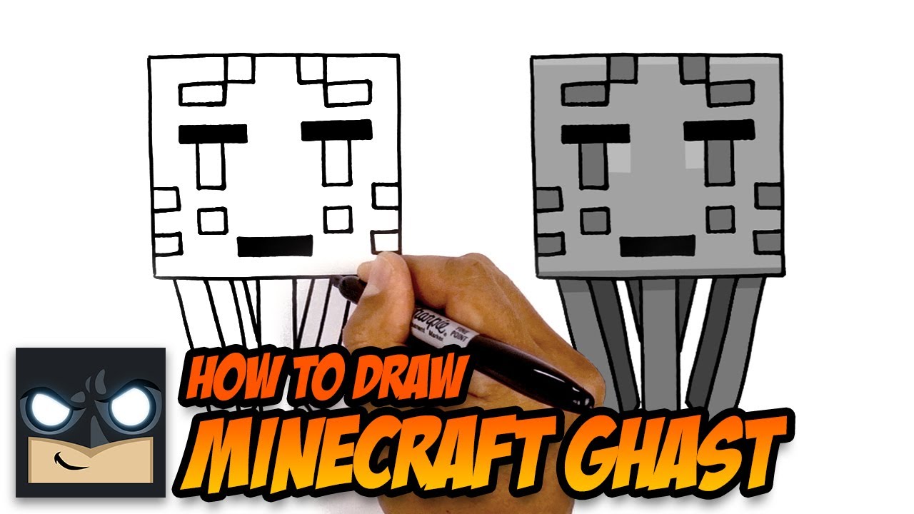 Minecraft | How to Draw A Ghast