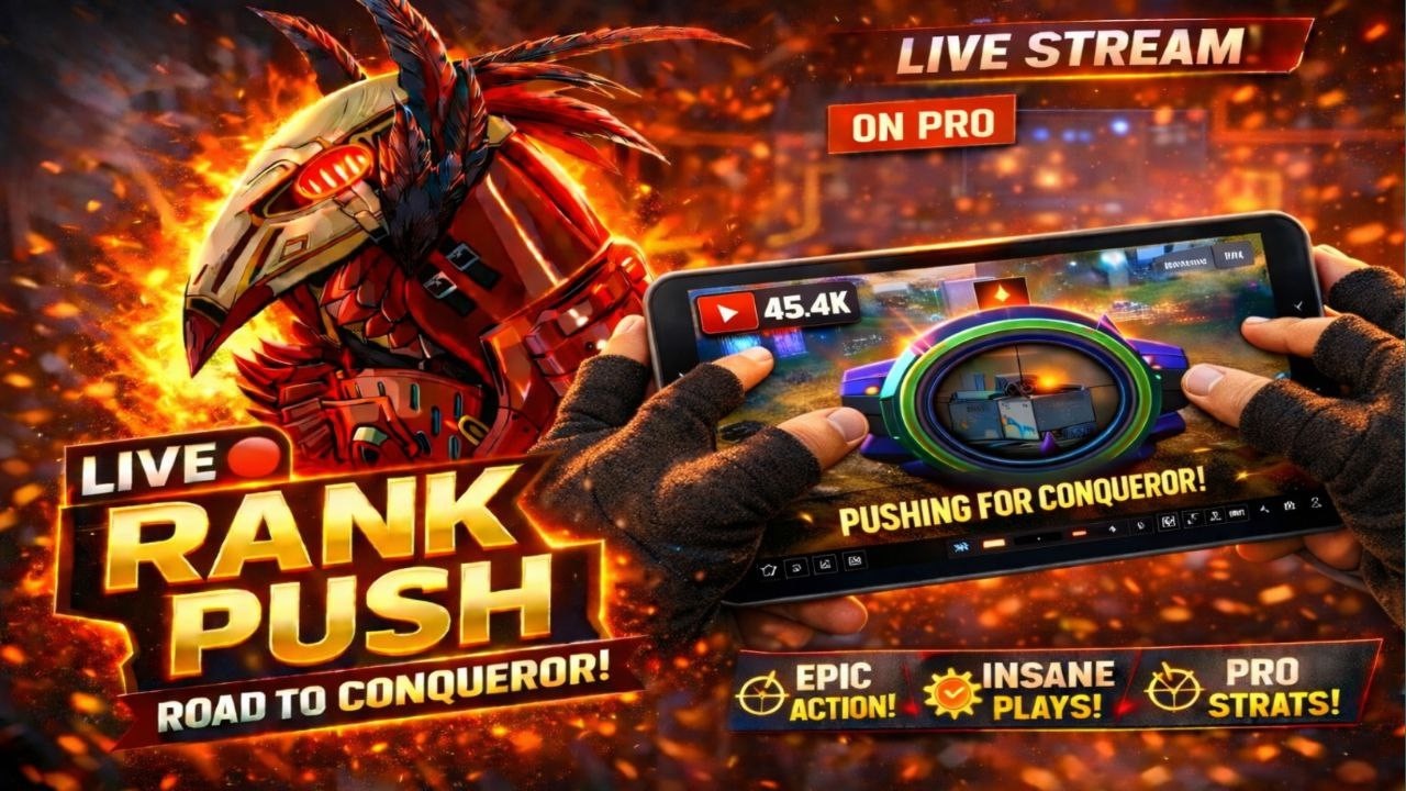 LIVE 🔴 Pro Rank Push | Road to Conqueror