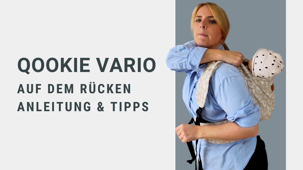 Qookie Vario auf dem Rücken