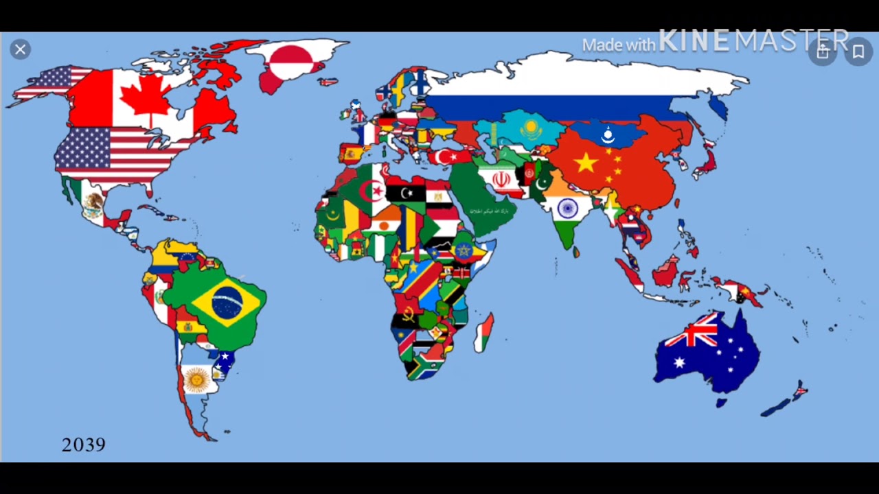 Future world map 2020 - 2220 (alternate)