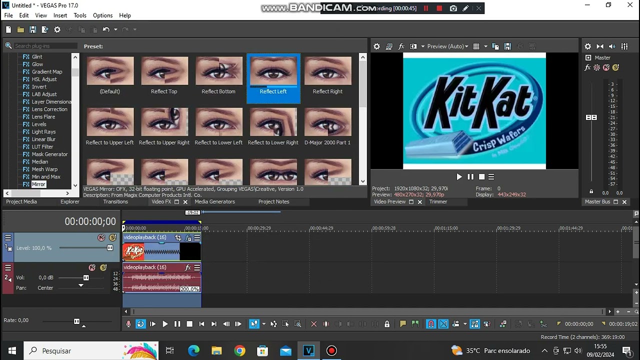 How To Make G Major Mirror Top on Sony Vegas Pro