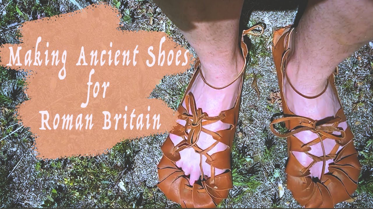 Making Easy Ancient Roman Britain Shoes