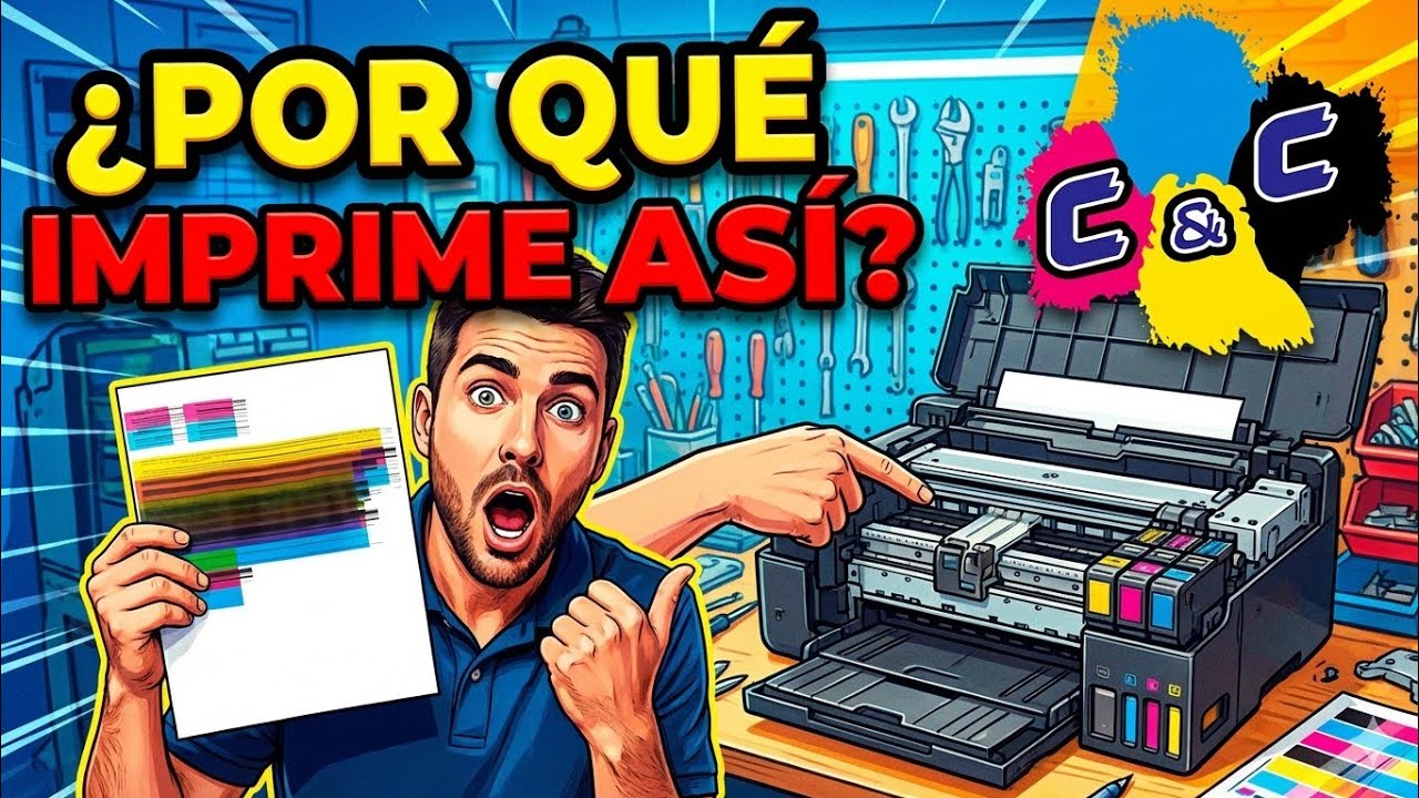 ¿Tu Epson imprime SOLO líneas de colores? ⚠️ Aquí está la VERDADERA solución