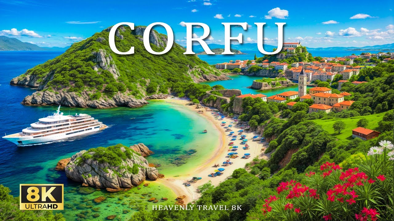 Beautiful Corfu 8K – Stunning Beaches & Scenic Coastline – VIDEO 8K UHD
