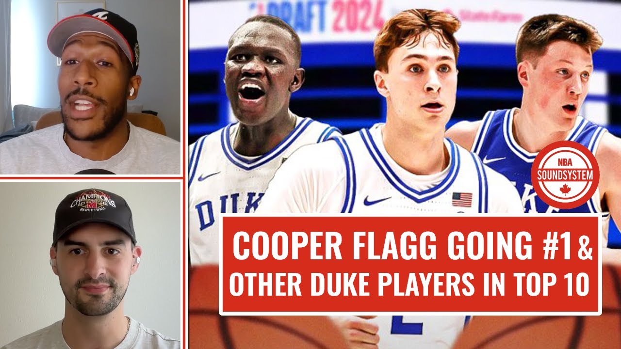 Cooper Flagg Going #1 & Other Duke Players in Top 10