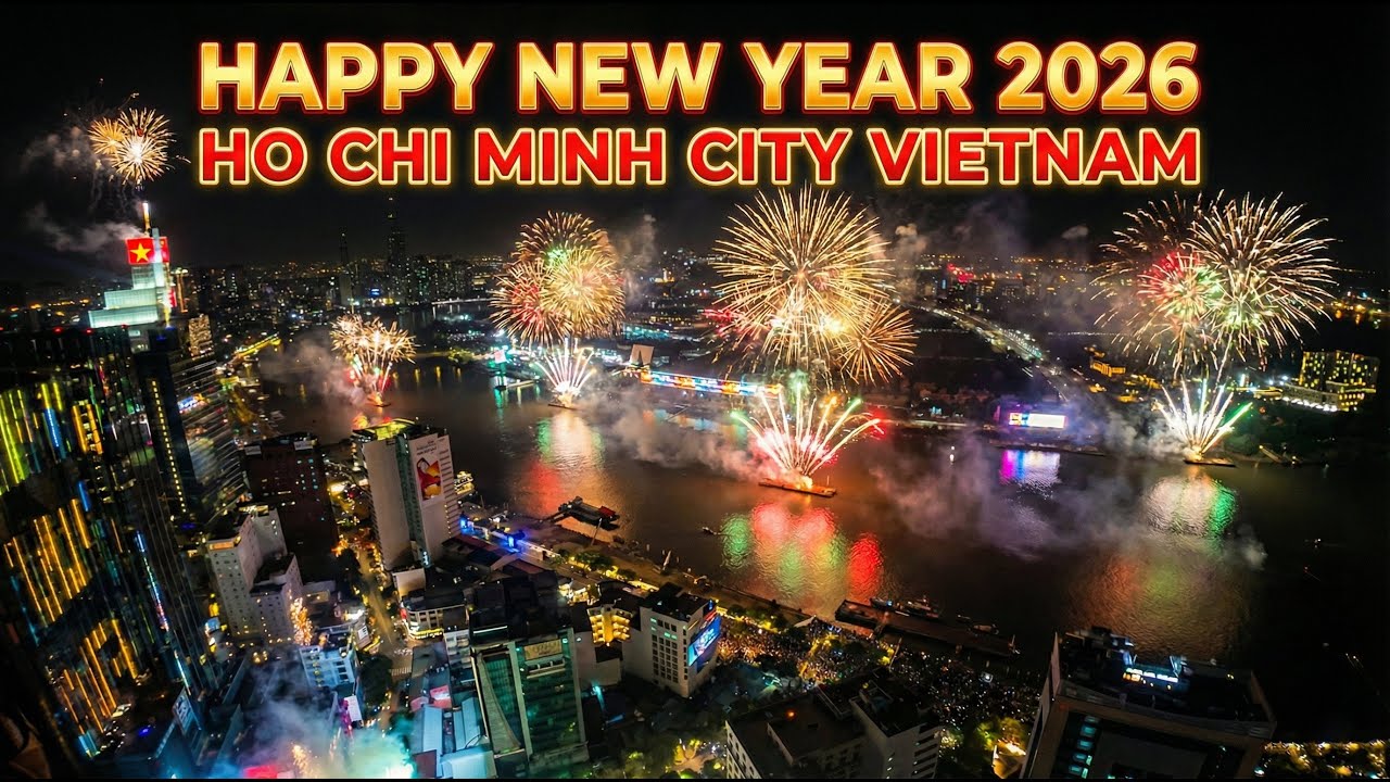 Новогодний фейерверк 2026 года в Хошимине 🇻🇳