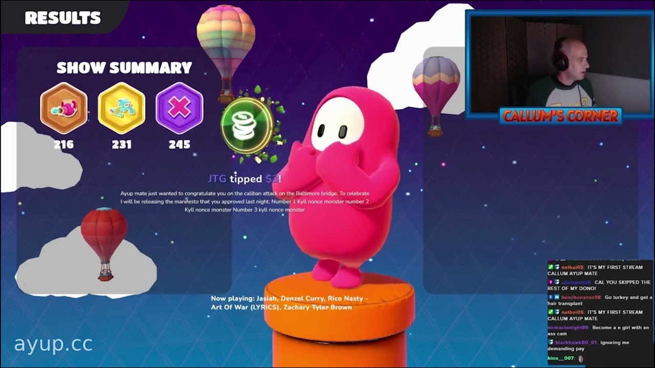 Callum Gets Stream 