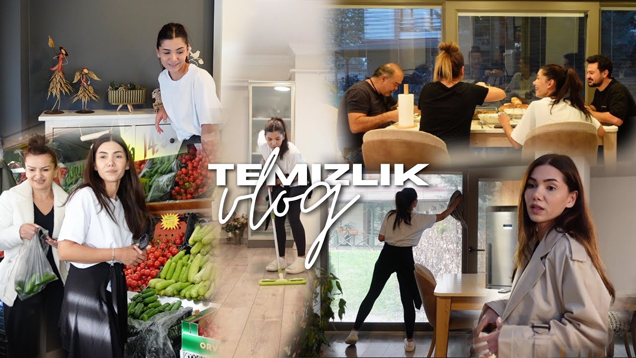 ANNEMİN EVİNİ TEMİZLİYORUM! MARKET ALIŞVERİŞİ | GELEN KARGOLARI AÇALIM | HEP BERABER AKŞAM YEMEĞİ