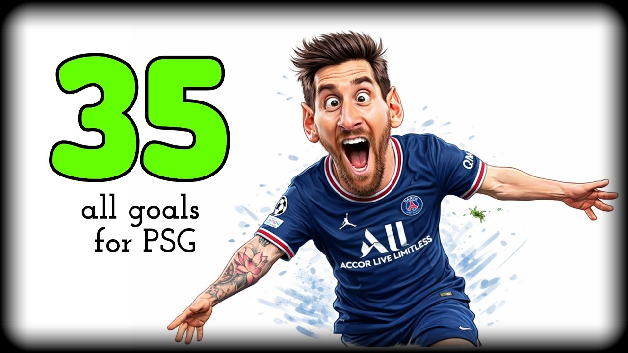 no HYPE just FOOTBALL (Lionel Messi - All 35 Goals For PSG)