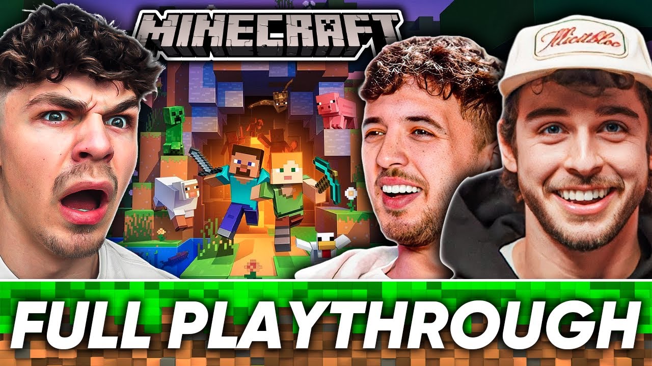 AB, Chip & George Clarkey – Minecraft Survival FULL PLAYTHROUGH