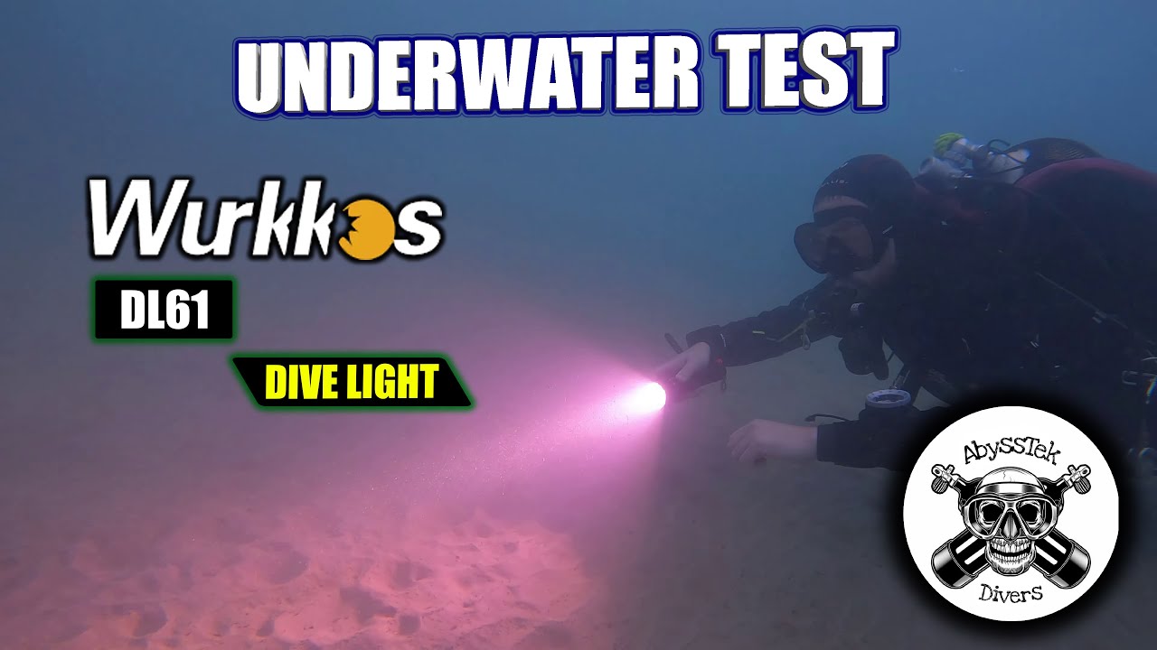 WURKKOS DL61 DIVE LIGHT UNDERWATER TEST