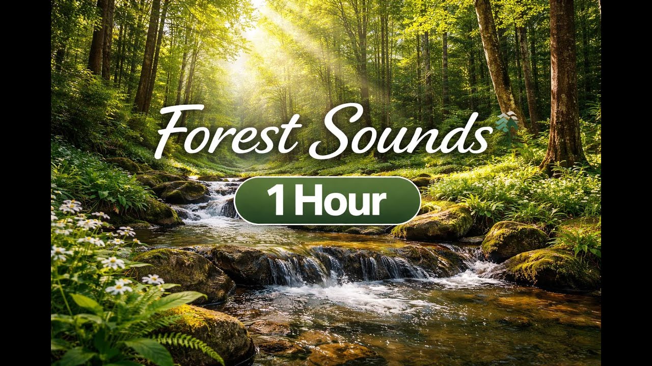 Forest Sounds 🌲 Relaxing Nature Ambience 1 Hour | Bosque Relajante Sonidos Naturales