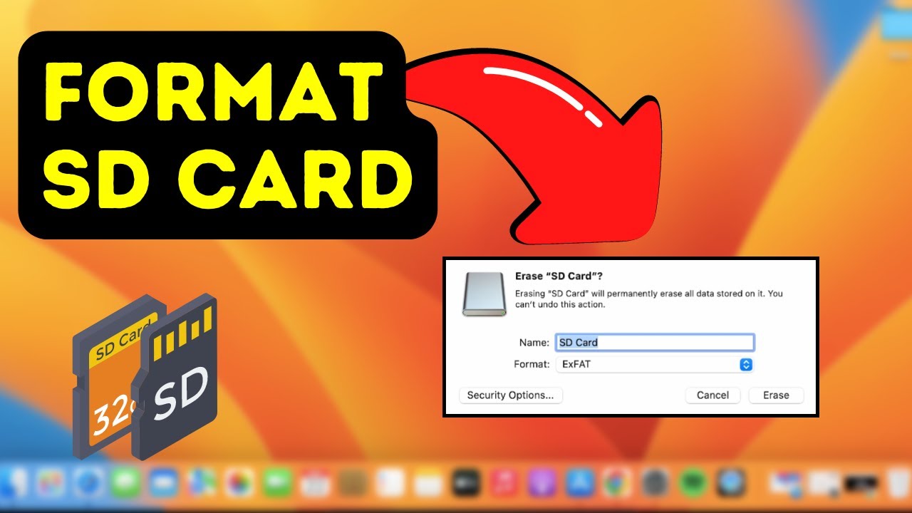 How To Format SD Card In Macbook Air/ Pro or iMac