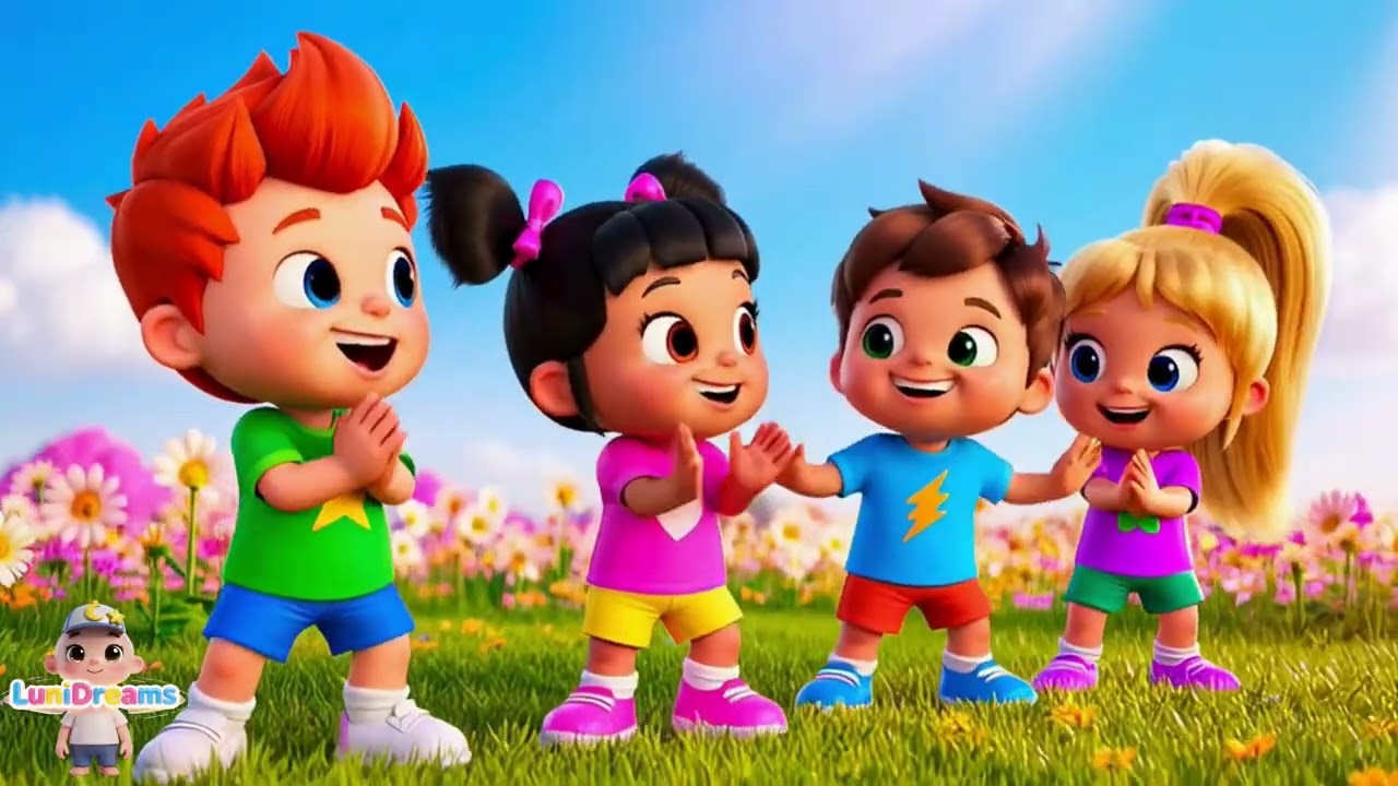 Canción Infantil para Bebés Palmas Palmas Pum Pum 🖐️ Jugar en Casa | Luni Dreams