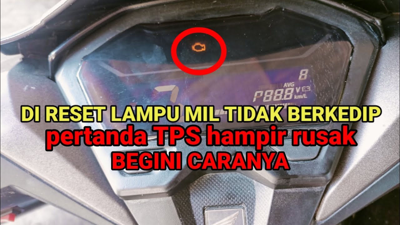 Solusi reset injeksi gagal lampu mil tidak berkedip, GAGAL RESET INJEKSI VARIO 150