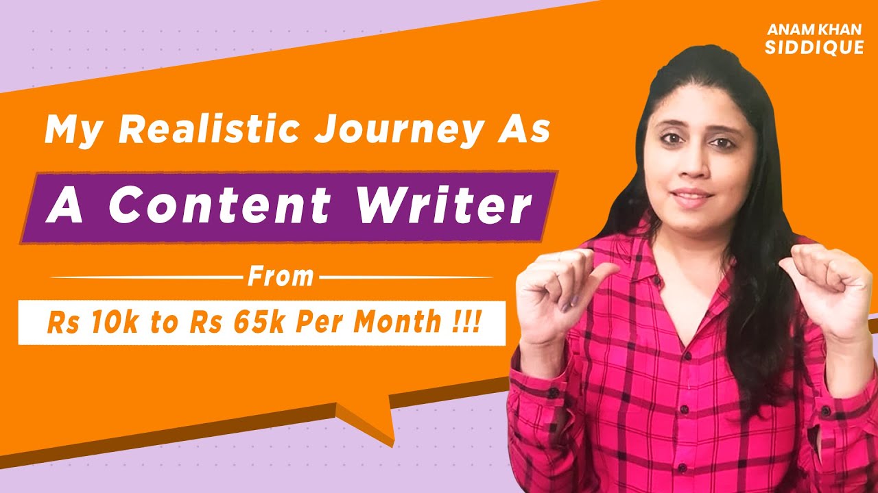 My Realistic Content Writing Journey | From Rs.10k to 65k per month