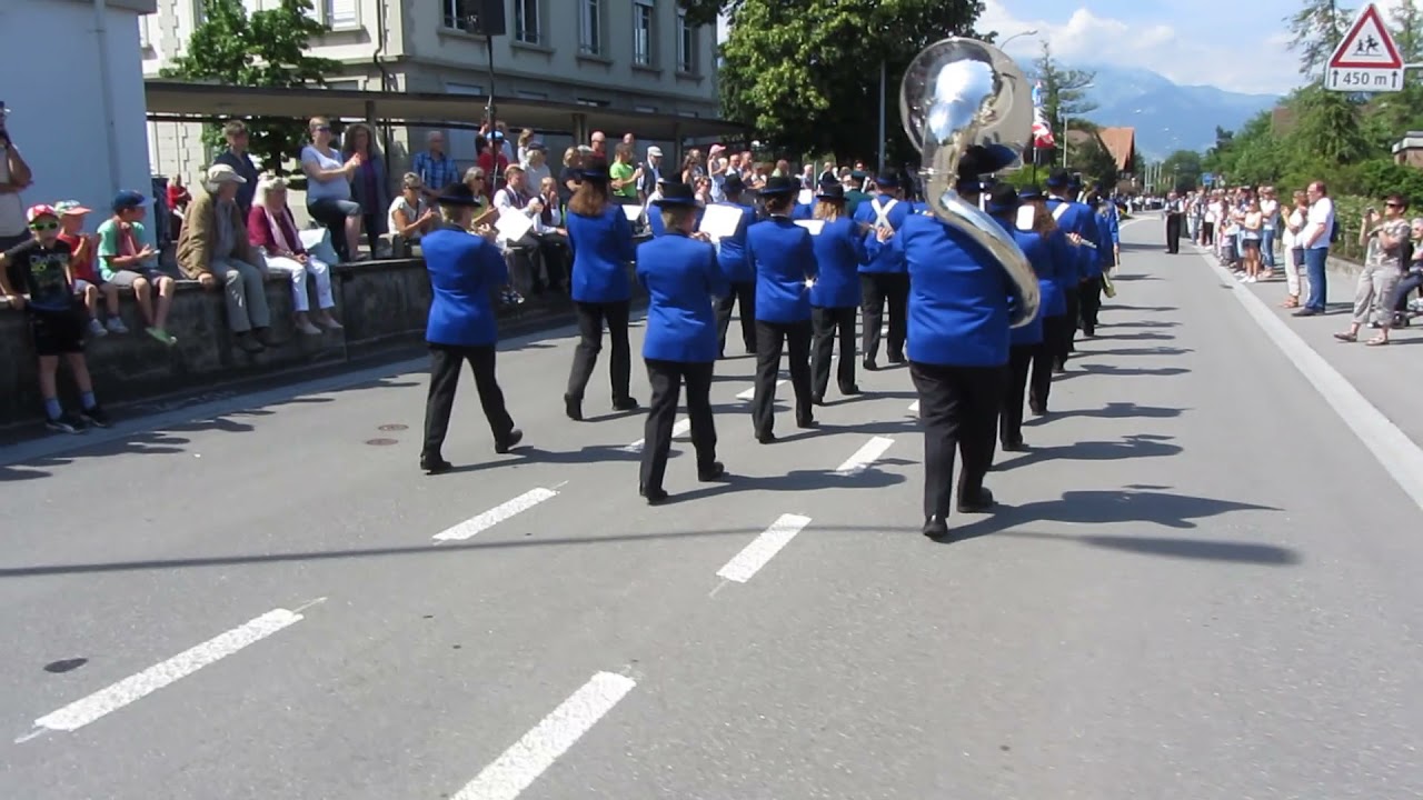 Marschmusik am Oberländischen Musiktag Steffisburg 2018