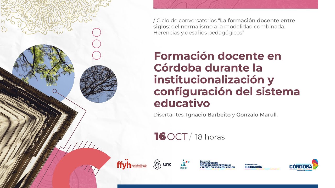Formación docente en Córdoba durante la institucionalización y configuración del sistema educativo.