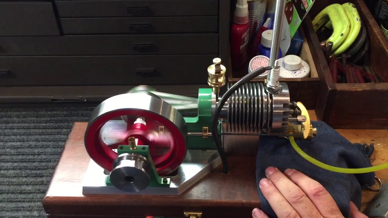Homemade 4-stroke single cylinder engine-J.E. Howell PowerHouse Engine