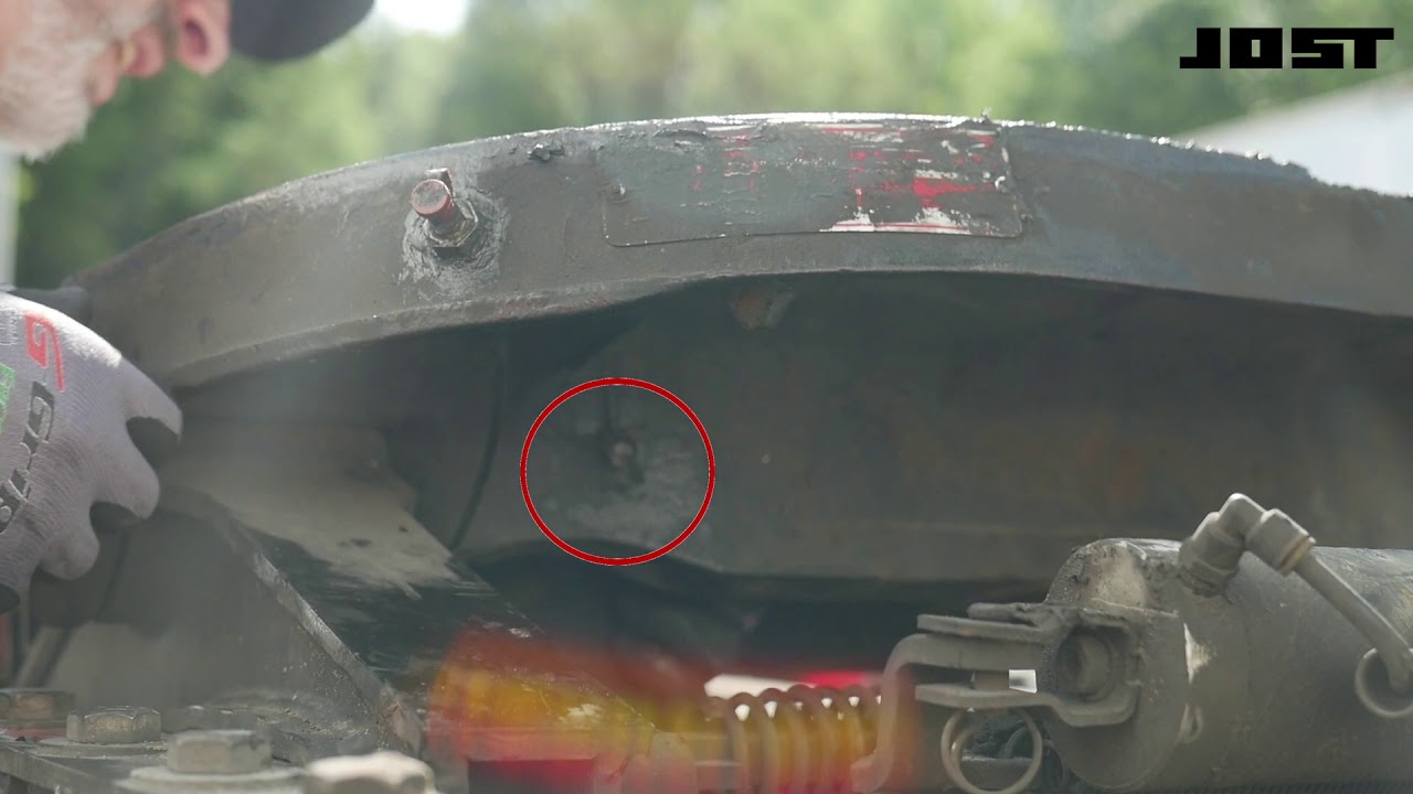 Замена стопорной губки и амортизационного кольца JOST