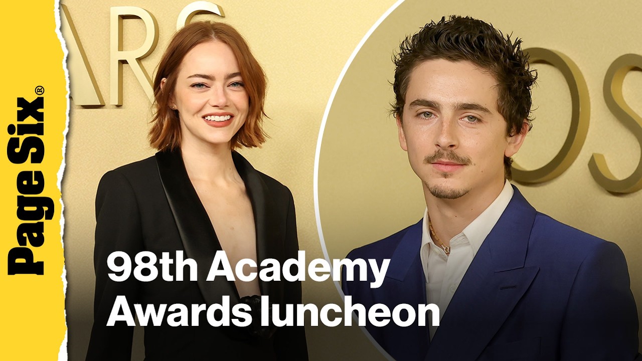 Emma Stone, Timothée Chalamet, Kate Hudson attend 98th Academy Awards luncheon