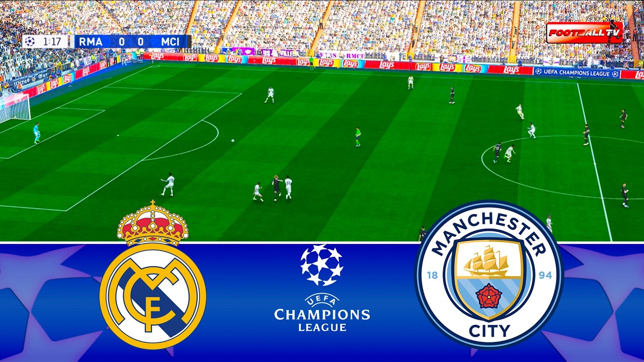 Real Madrid vs Man City - UEFA Champions League 2025/26 | Full Match All Goals | Pes 21 Gameplay