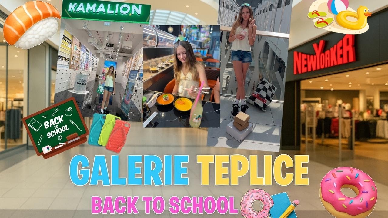 🛍️ Den v Galerii Teplice | Back to School nákupy + letní radosti 🌞🍩