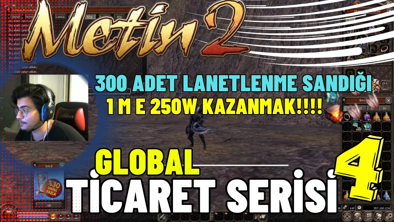 1m E 250W KAZANMAK! METİN2 TR GLOBAL TİCARET SERİSİ! #4