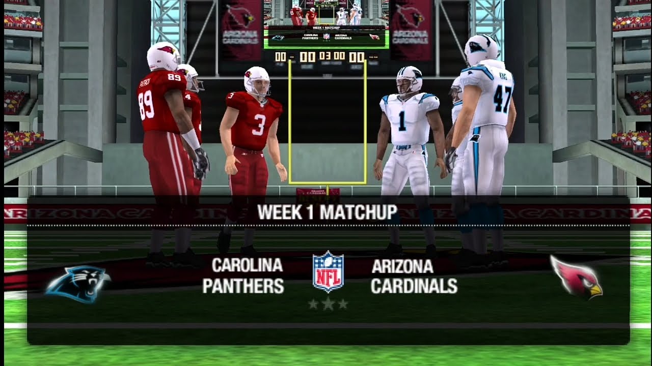Madden 12 PSP [Panthers Franchise Mode] Week 1 Vs. Cardinals