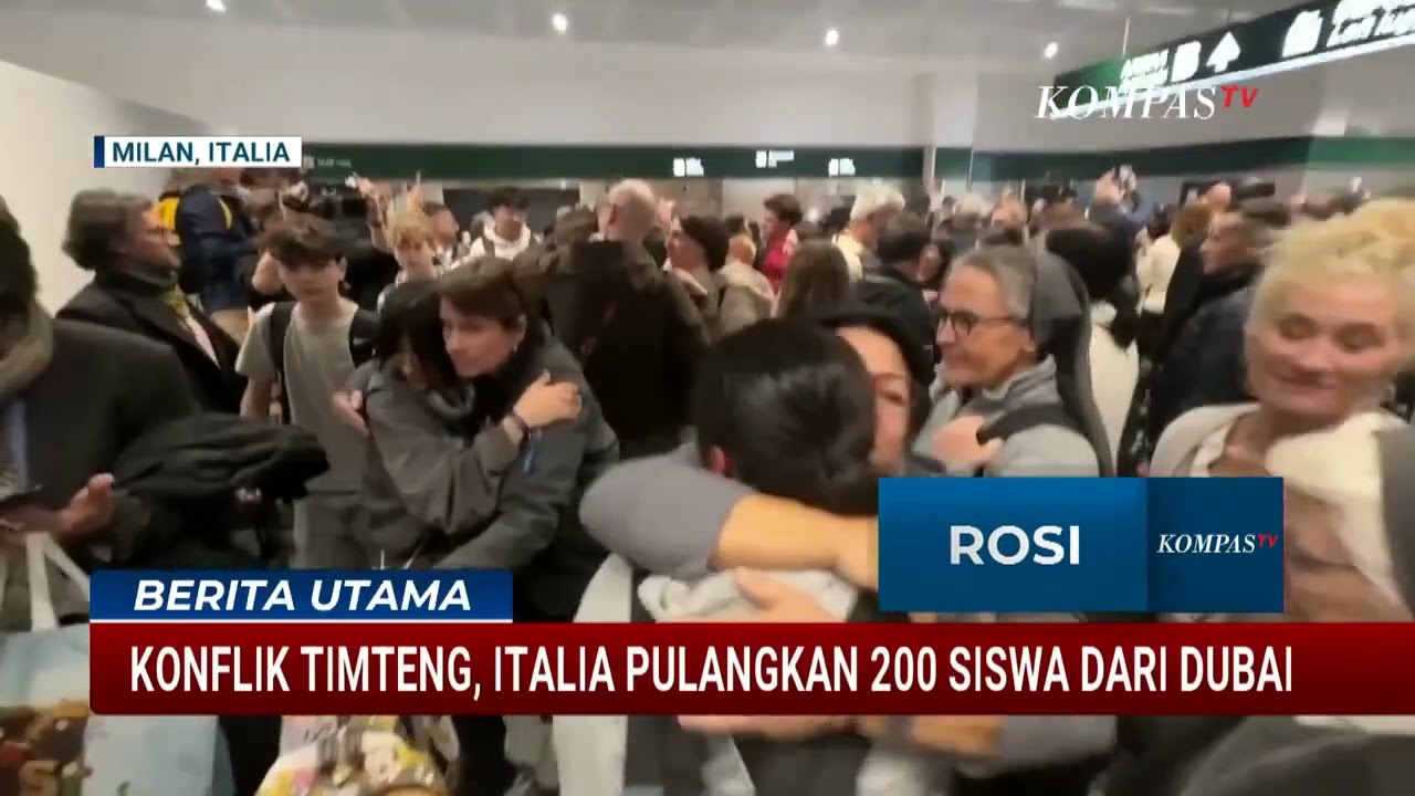 Konflik Timur Tengah Memanas, Italia Evakuasi 200 Siswa dari Dubai   BERUT