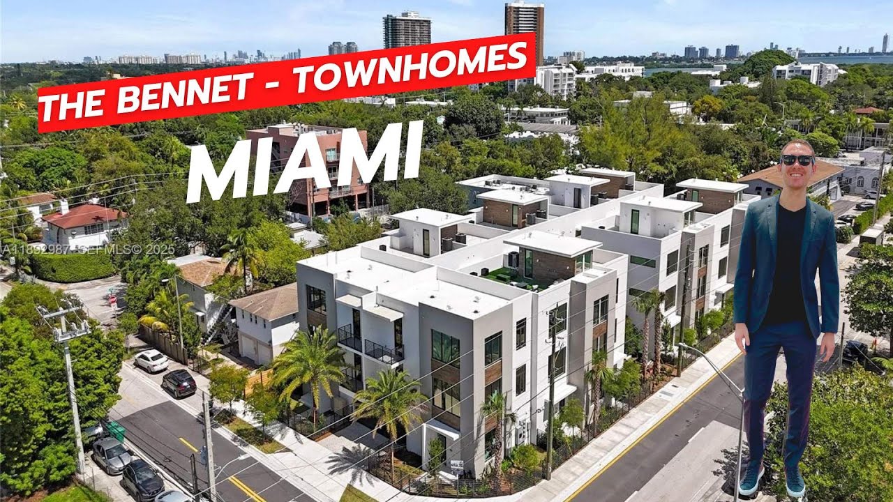 The Bennet New Construction Townhomes. Miami || 531 NE 61st St