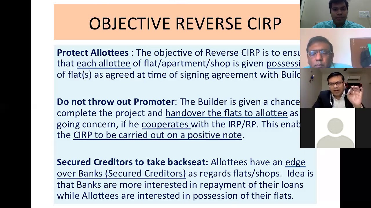 Reverse CIRP Process for Real Estate Companies