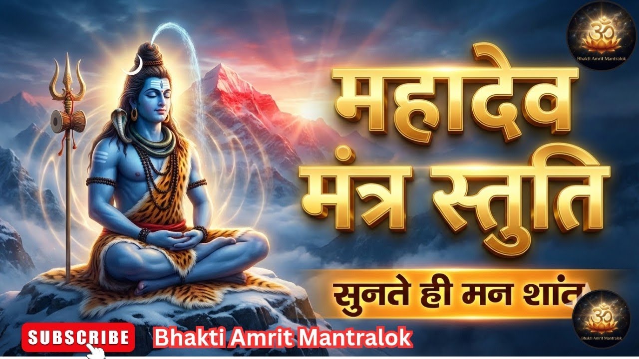 ॐ नमः शिवाय की दिव्य शक्ति ✨ Mahadev Mantra Stuti for Peace & Healing | Shiv Mantra for Mental Peace