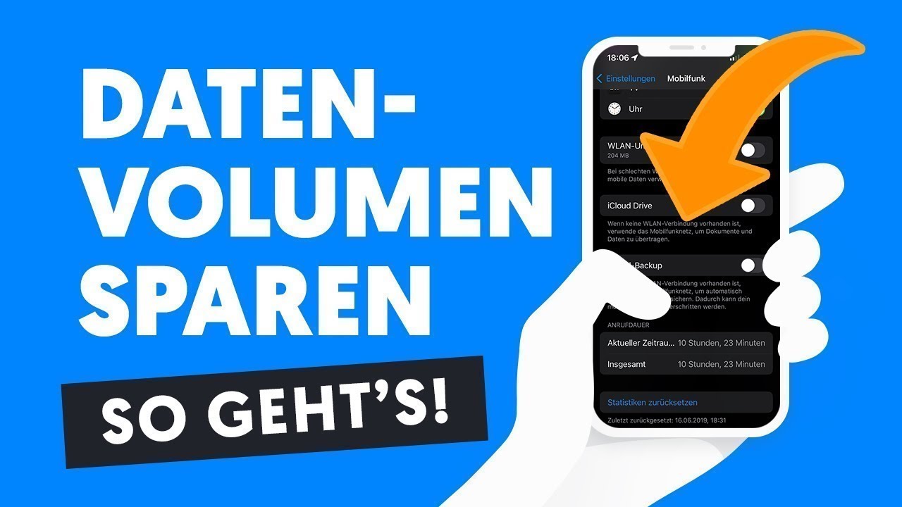 Datenvolumen SPAREN am iPhone und den mobile Daten Verbrauch reduzieren! | Tipps f&uuml;r Anf&auml;nger