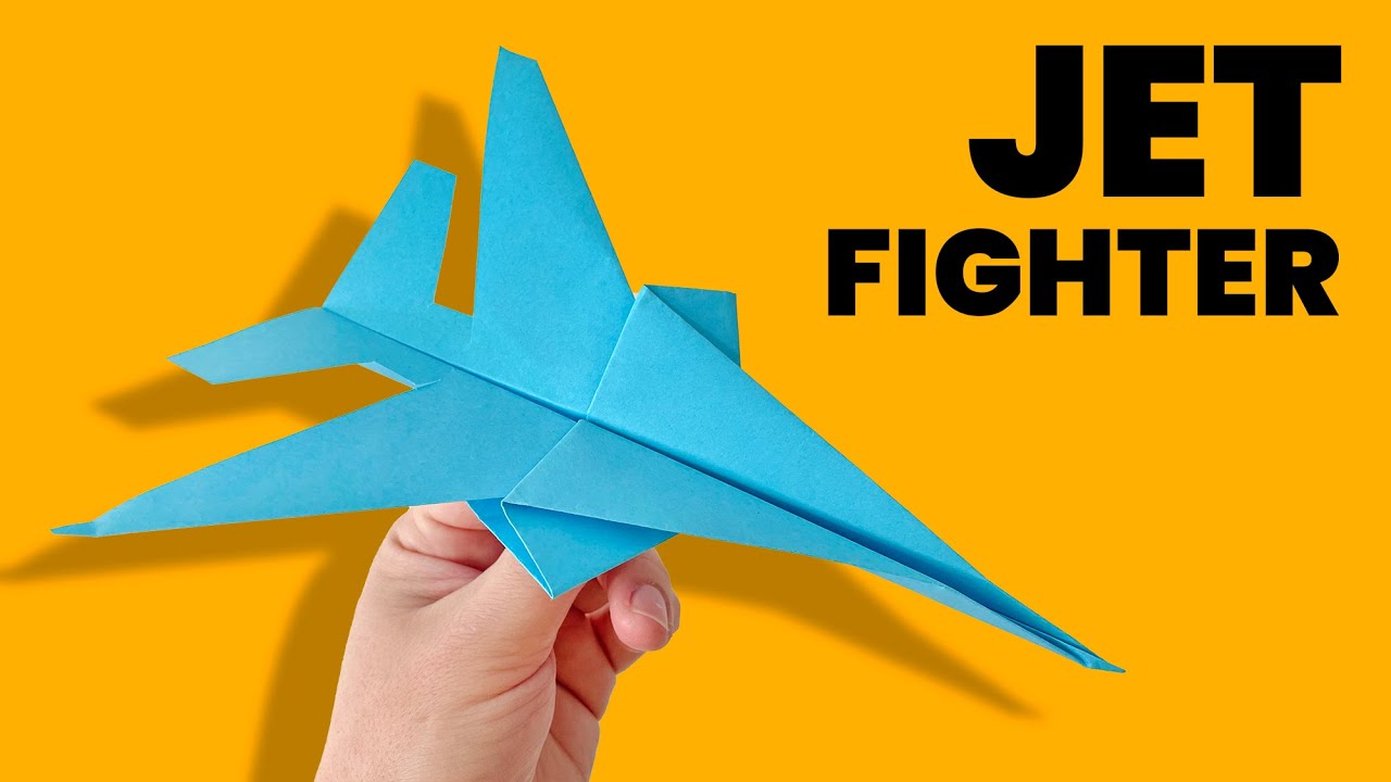 Samolot z Papieru - Jet Fighter Origami | Jak Zrobić Superszybki Myśliwiec? #paperplane #origami