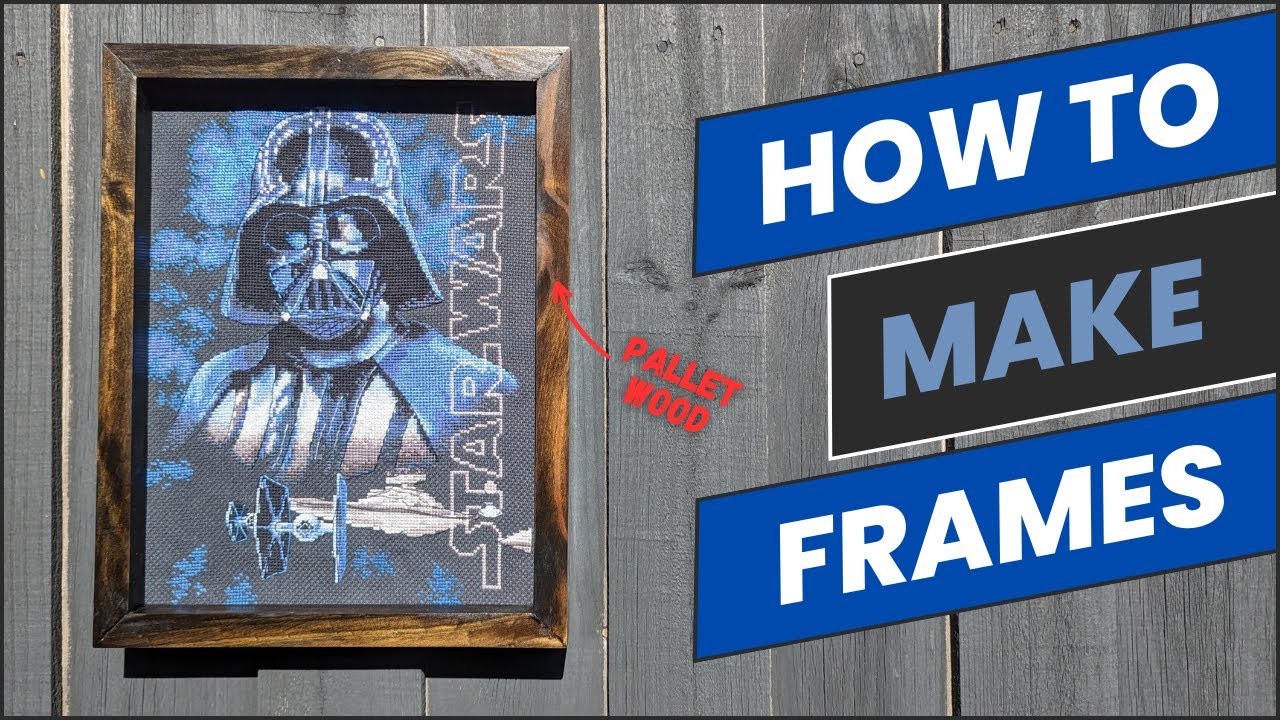How to Make EASY Professional  Gallery Style Picture Frames | Pallet Wood Project