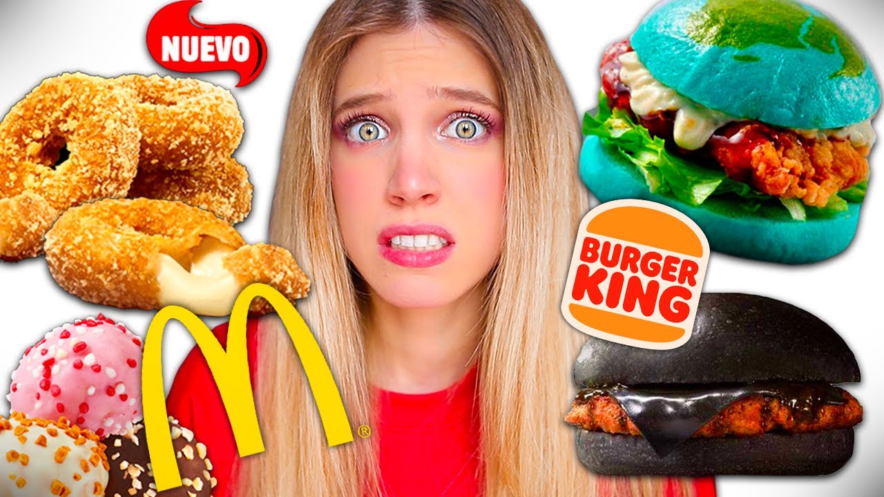 PROBANDO las NOVEDADES de McDONALDS y BURGER KING ¿MERECE LA PENA? | Laia Oli