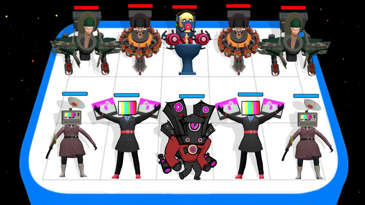 Merge Toilet Merge War P2 Multiverse Cameraman Fusion Battle War Gameplay Max Levels