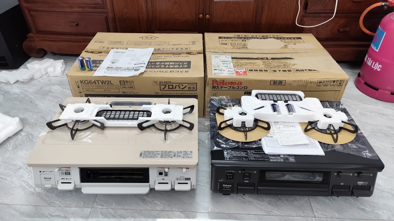 10/01 🔥Bếp Nhật Mới Tinh Giá Săn Siêu Hời 😘 Rinnai KG64TW2L & Paloma PA-S46B-L Nguyên Thùng