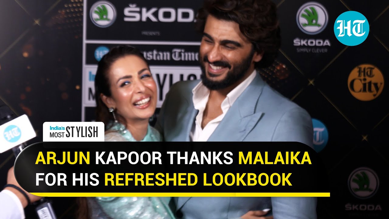 'She makes me look better': Arjun Kapoor & Malaika Arora twin & win their first award as a couple
