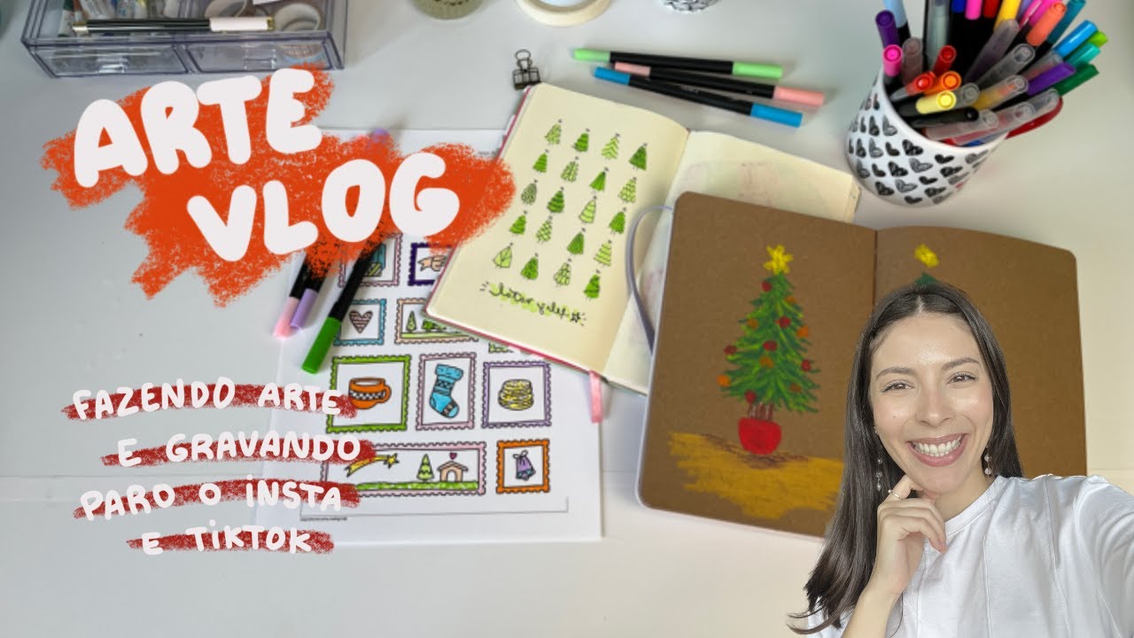 ART VLOG | fazendo artes para relaxar e postar em redes sociais