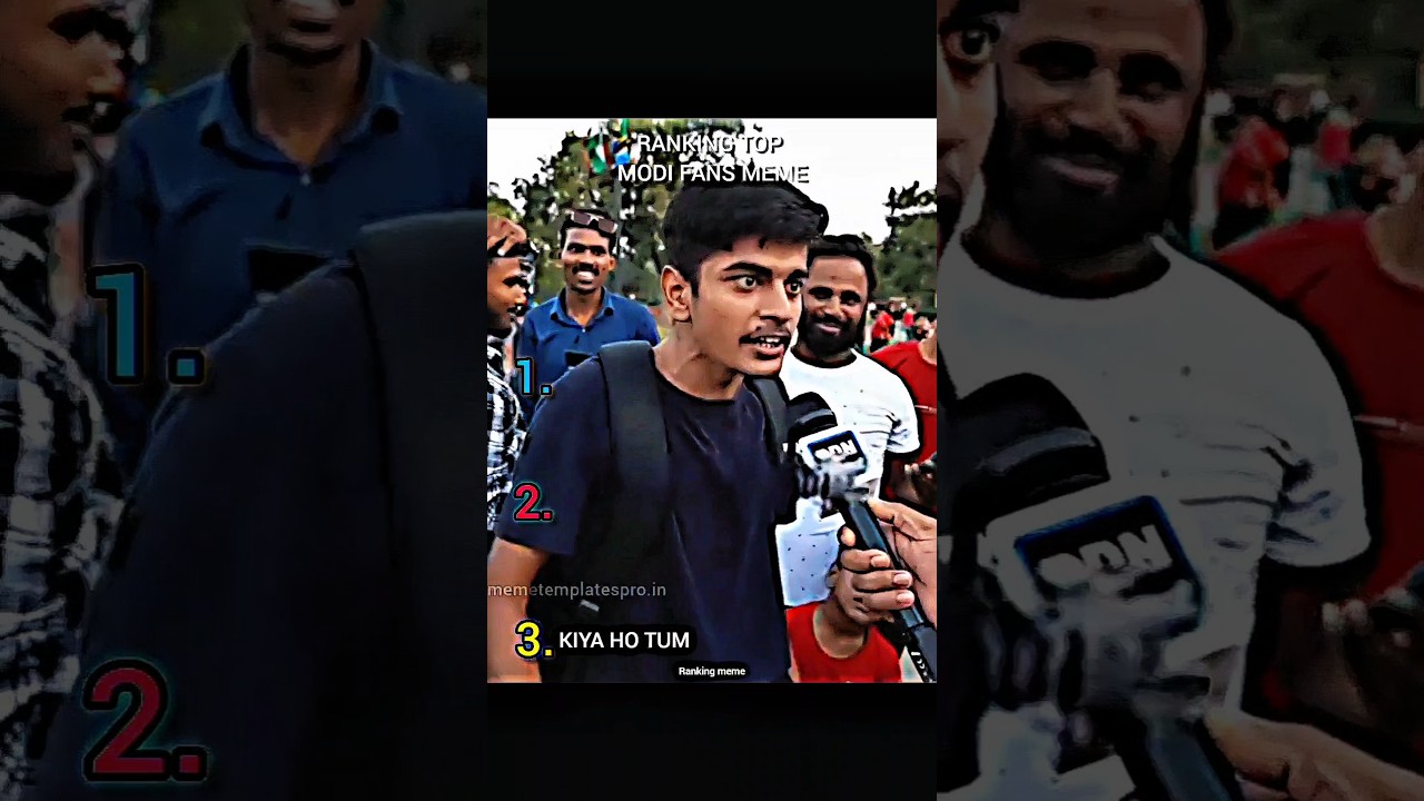 Ranking Top modi fans meme #rankingmeme #shorts