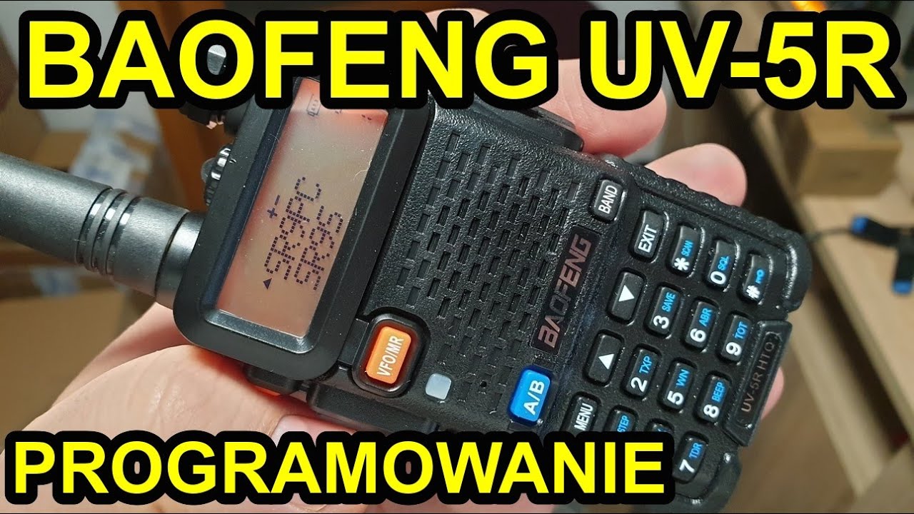 BAOFENG UV-5R HTQ Programowanie przemienników z komputera CHIRP