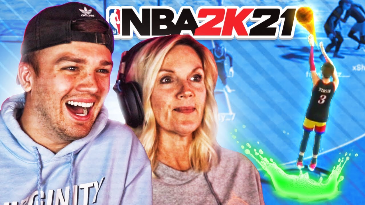 MOM PLAYS NBA 2K21 CURRENT GEN FOR THE FIRST TIME... *HILARIOUS*