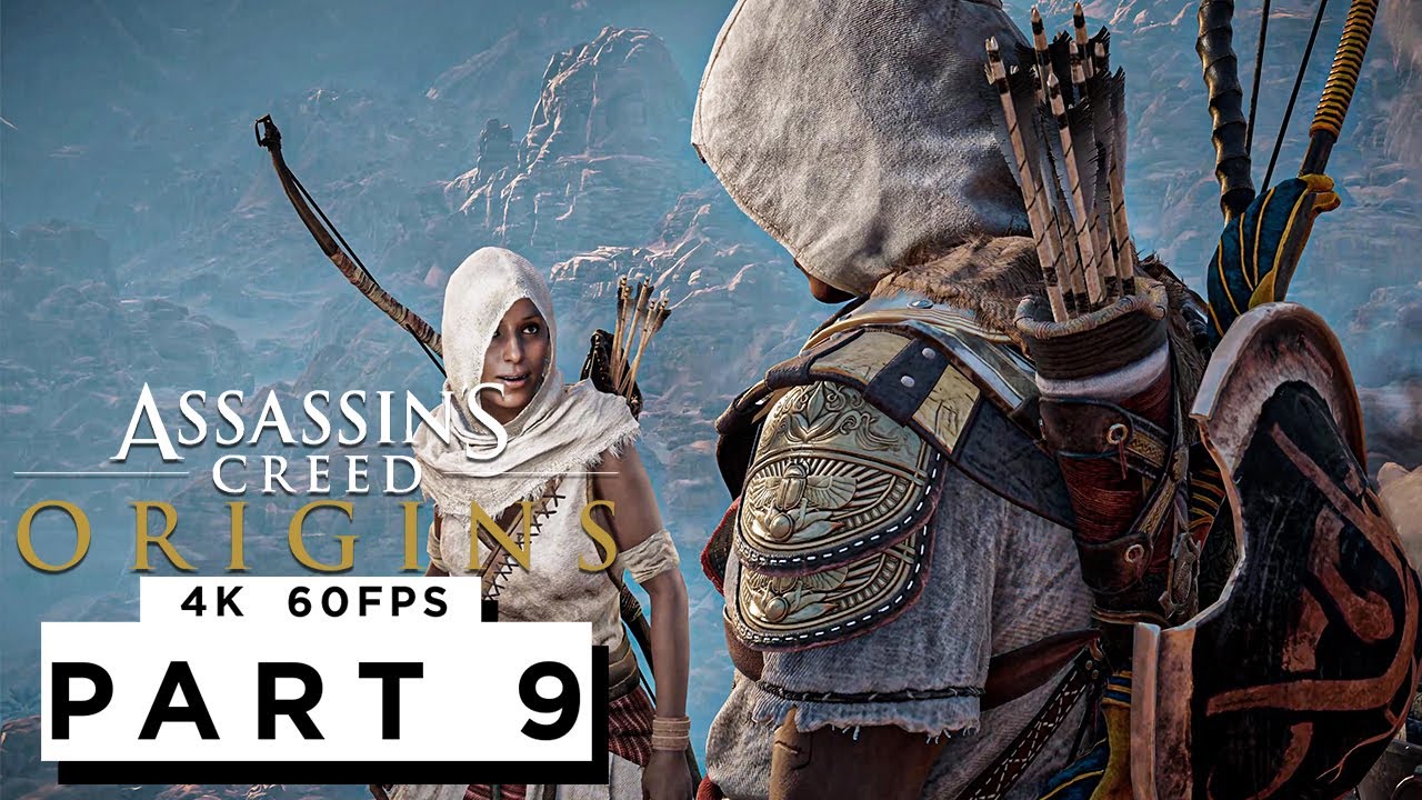 ASSASSINS CREED ORIGINS Walkthrough Gameplay Part 9 - (4K 60FPS) - No Commentary